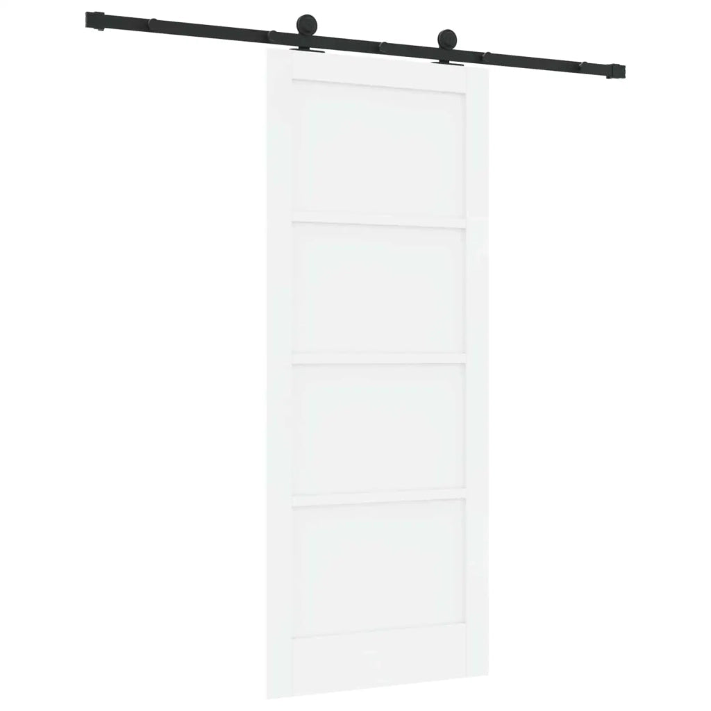 Porta scorrevole Bianco e Nero 83 x 202 cm