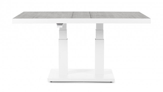 Tavolo da Giardino 140x85x49-72h cm Truman Bianco