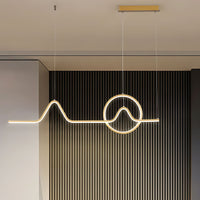 Lampada Led Lhj022-cp 120 Cm Gold