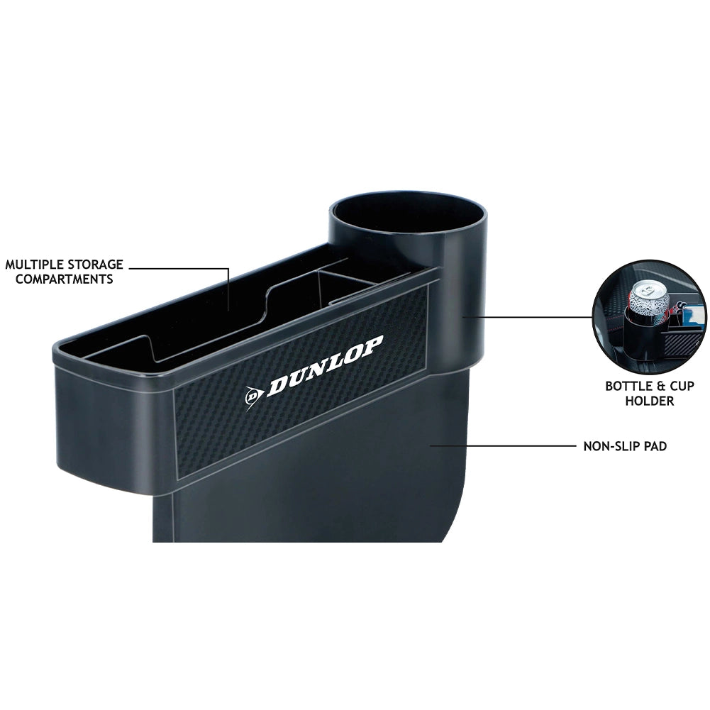 Organizzatore per Auto con Porta Bevande Organizer in Plastica Dura 4 Scomparti