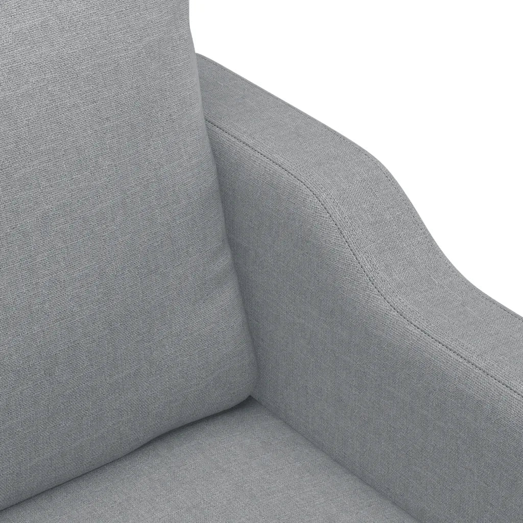 Divano | Divano da soggiorno | Sofa a 2 Posti Grigio Chiaro 140 cm in Tessuto