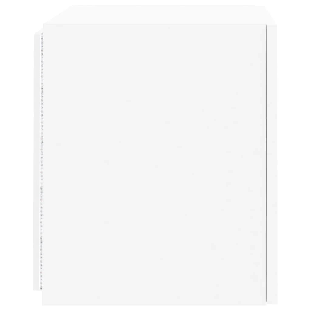Mobile TV multimediale mensola TV mobile TV credenza TV sala da pranzo soggiorno camera da letto montaggio a parete con luci LED 40,5 x 35 x 40 cm bianco 02_0027883