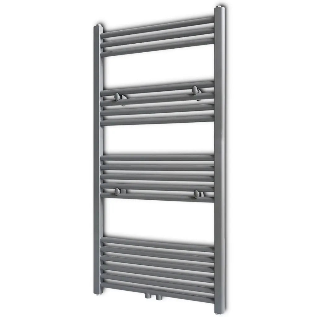 Portasciugamano Radiatore Riscaldamento Centrale Dritto 600x1160 mm Grigio  cod mxl 76462