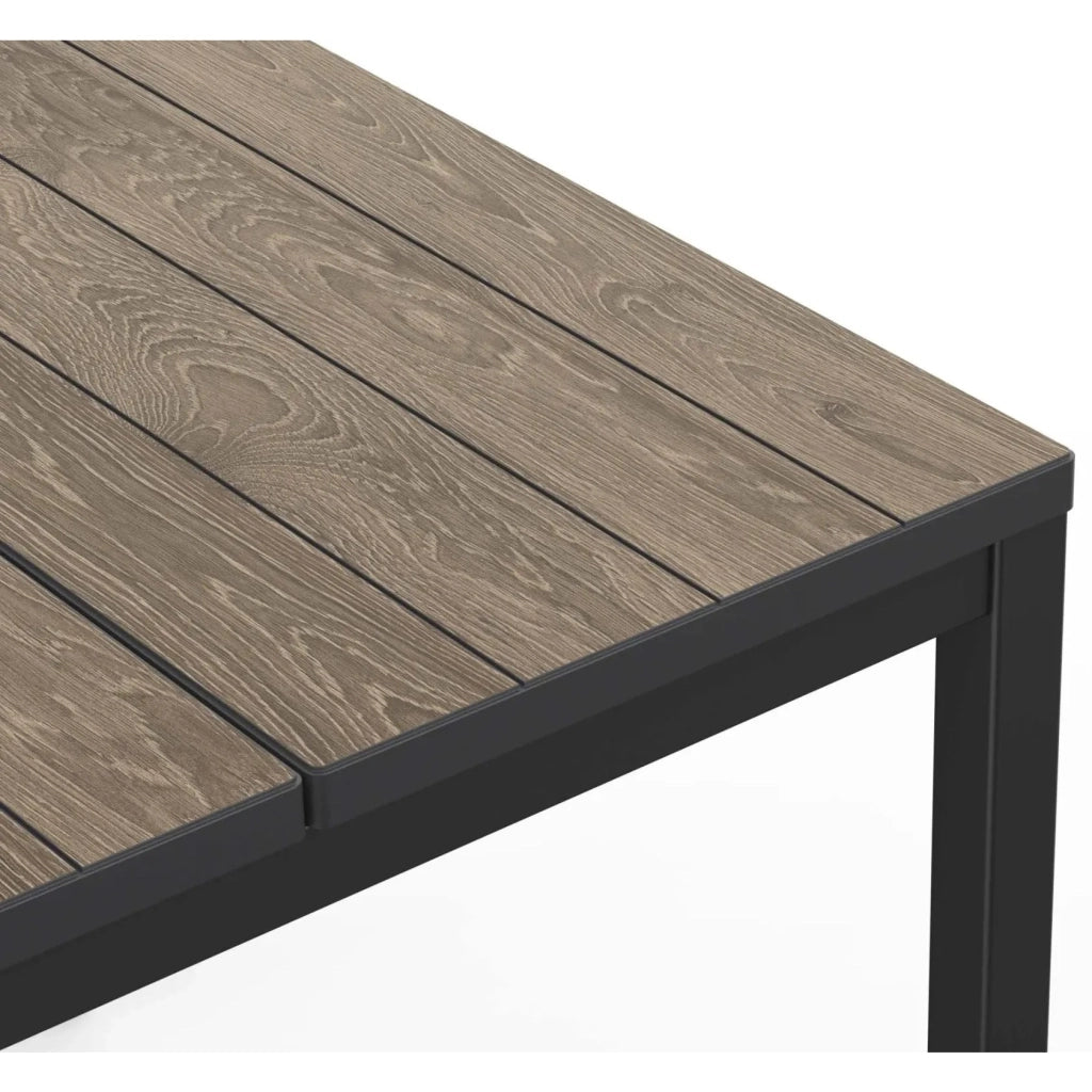 Keter TAVOLO PORTO NOVA 200/280X90XH75,4CM GRAFITE/LEGNO