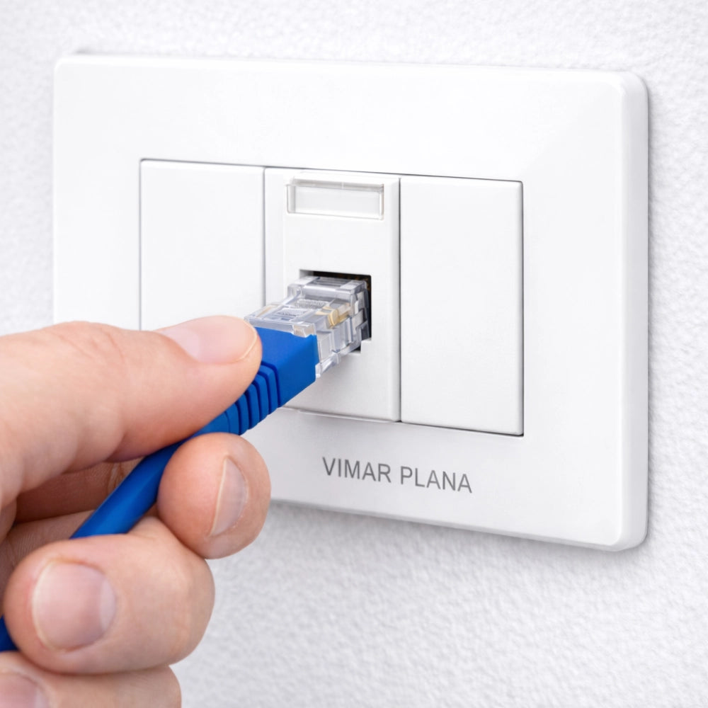 Vimar plana 14339.6 rj45 netsafe cat6 utp 110 bianco