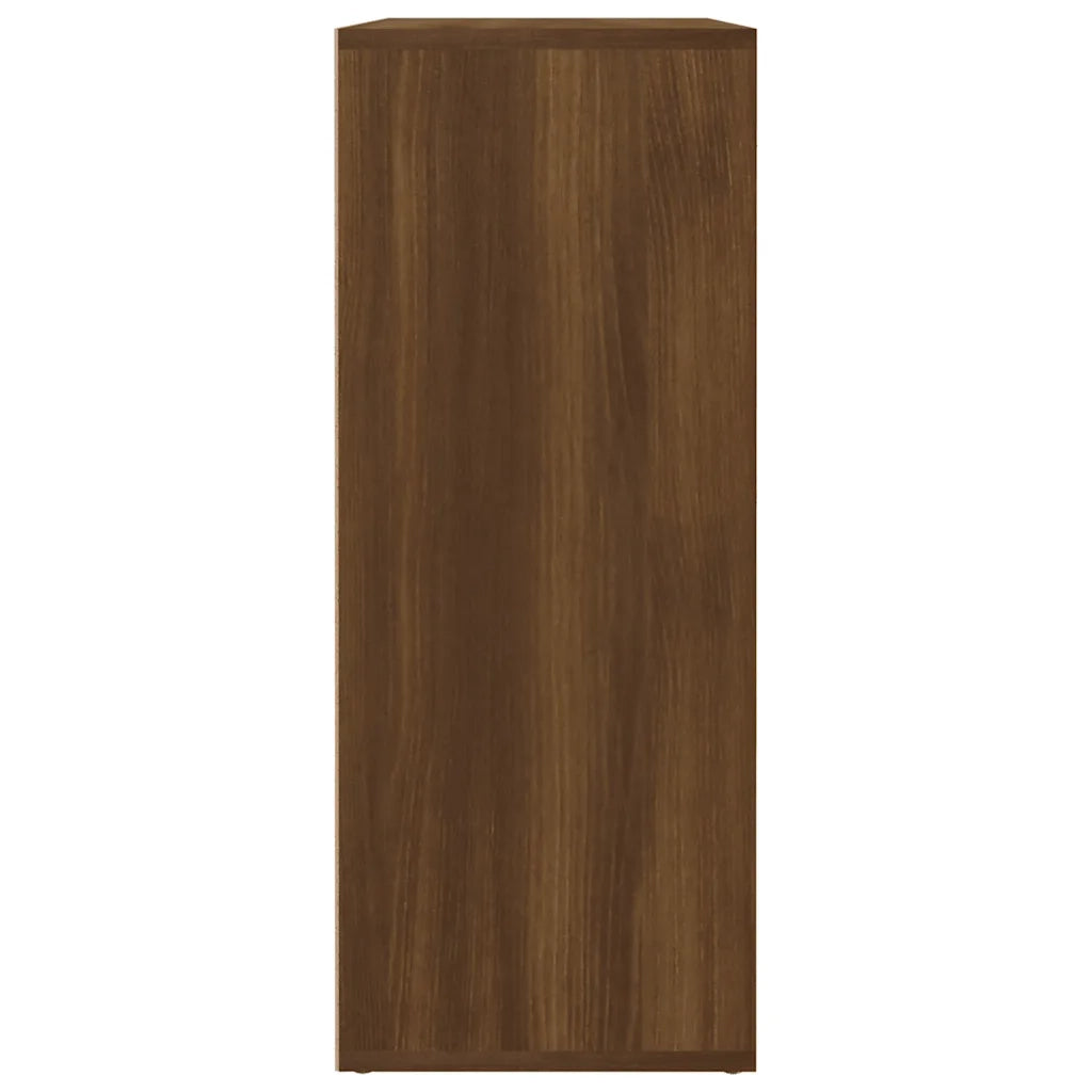 Credenza Rovere Marrone 60x30x75 cm in Legno Multistrato 815380