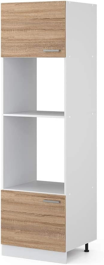 Mobile cucina microonde R-Line, Sonoma, 60 cm, per la libera combinazione all'interno di sistemi cucina modulari