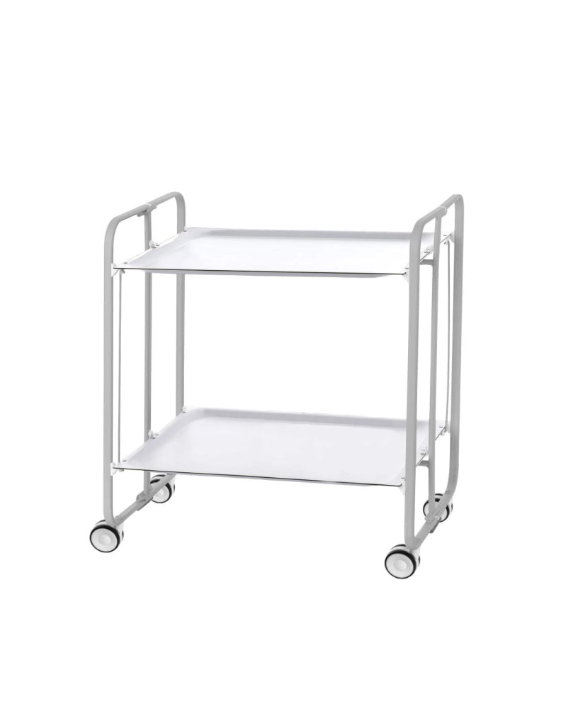 Carrello da cucina pieghevole grigio con ruote BAUHAUS 2 ripiani