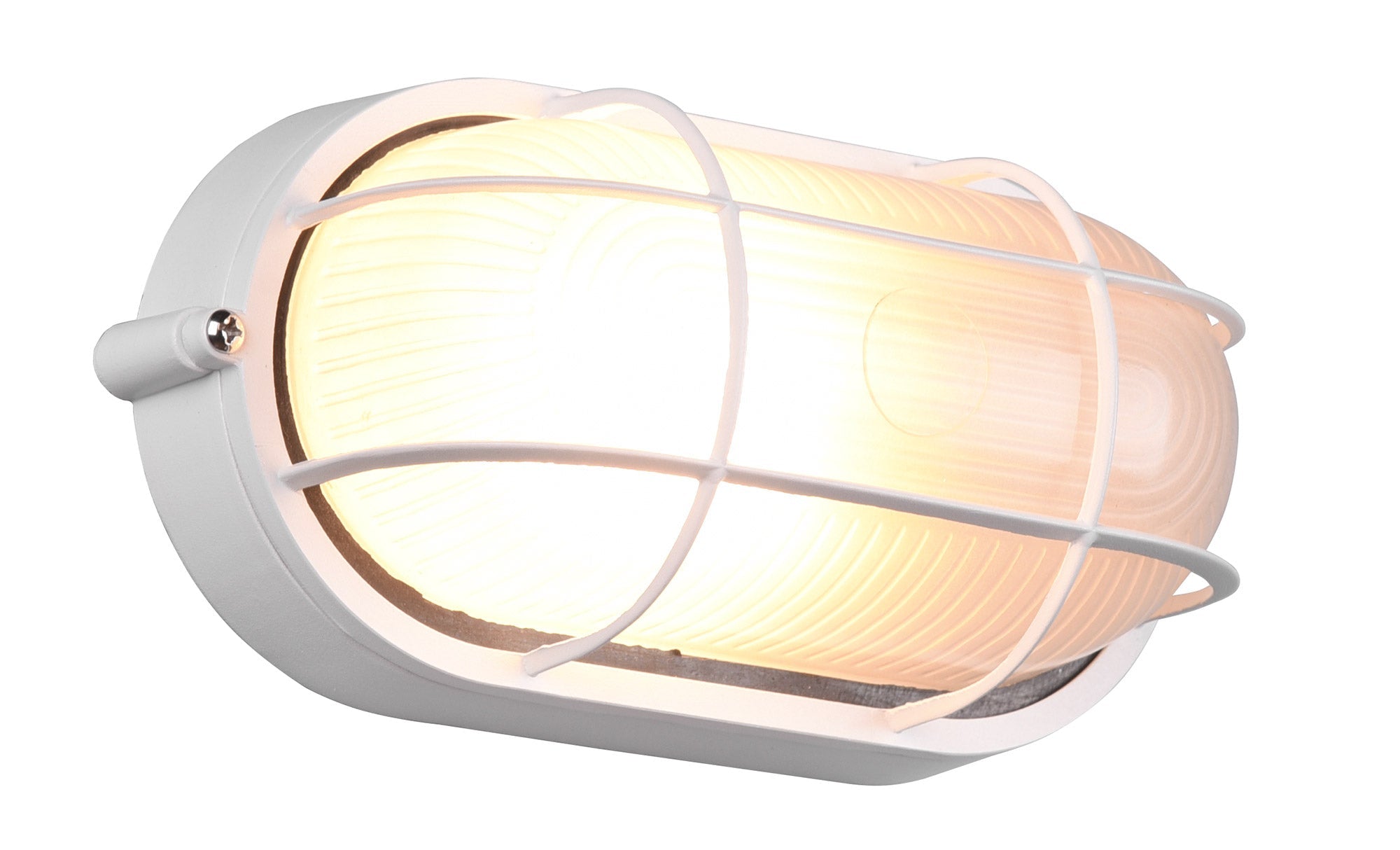 Plafoniera da Esterno Attacco E27 in Alluminio Bianco Opaco