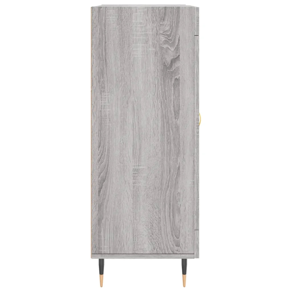 Credenza Grigio Sonoma 69,5x34x90 cm in Legno Multistrato