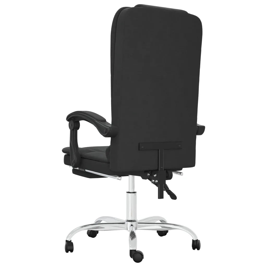 Poltrona da Ufficio Massaggiante Reclinabile Nera in Similpelle cod mxl 5815