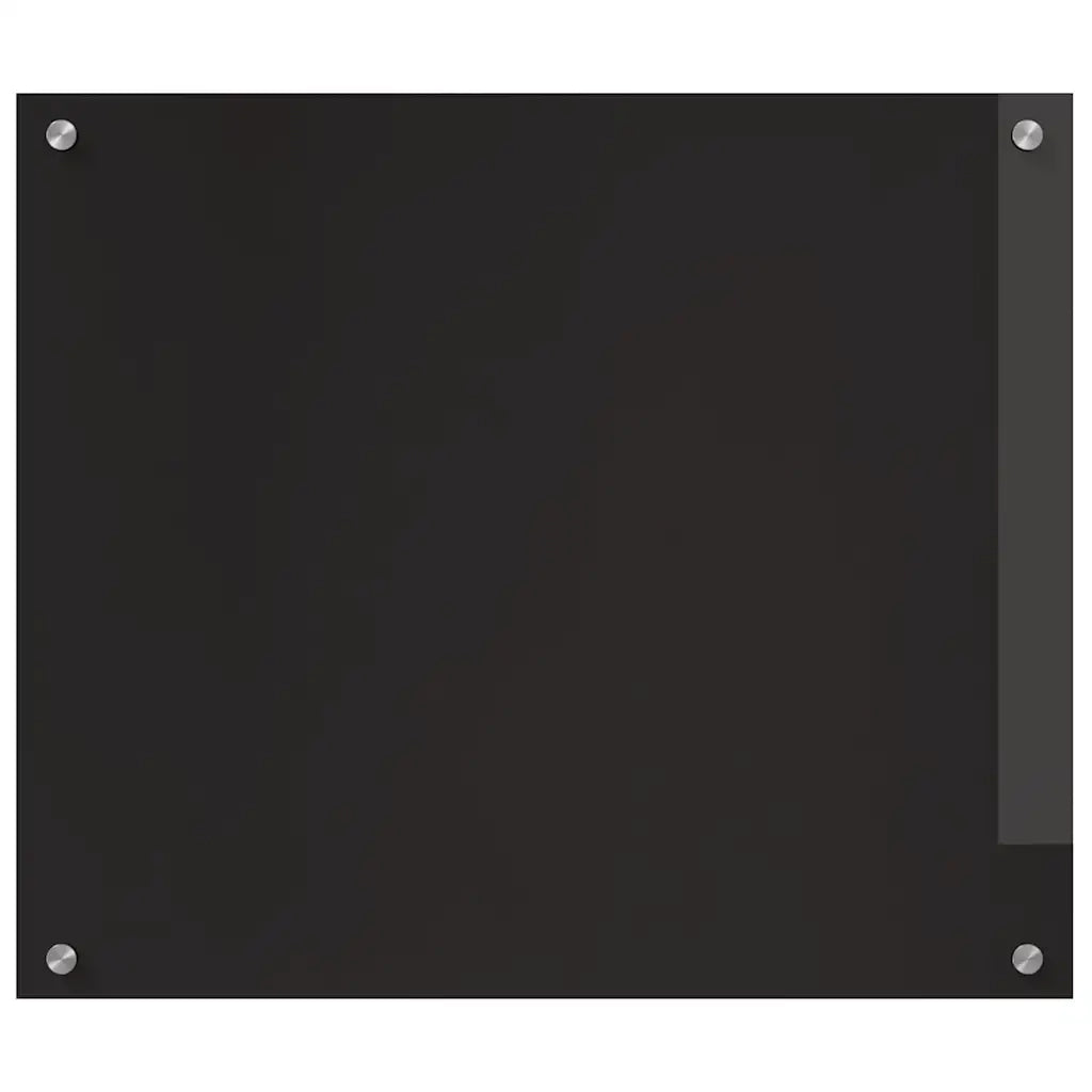 Schienale da cucina 2 pcs Nero 70 x 60 cm vetro temperato