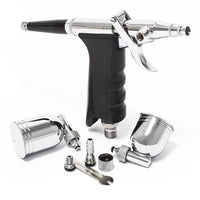 Aerografo doppia azione mod.116 con serbatoi 10ml 7ml e adattatore, Aeropenna per aerografia