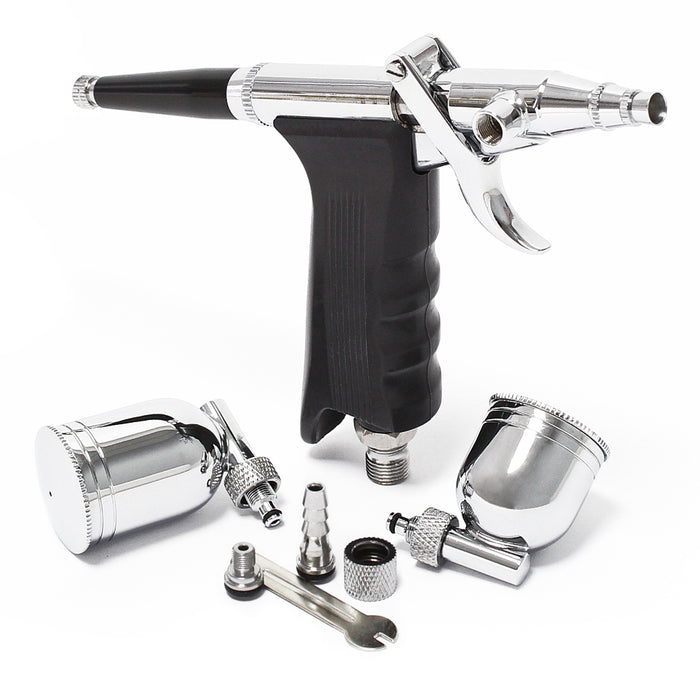 Aerografo doppia azione mod.116 con serbatoi 10ml 7ml e adattatore, Aeropenna per aerografia