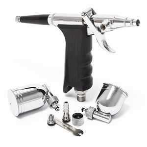 Aerografo doppia azione mod.116 con serbatoi 10ml 7ml e adattatore, Aeropenna per aerografia
