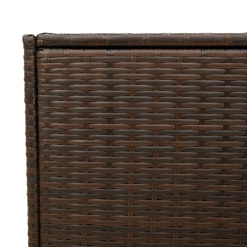 Contenitore da Giardino Marrone 283L in Polyrattan CFW7793776