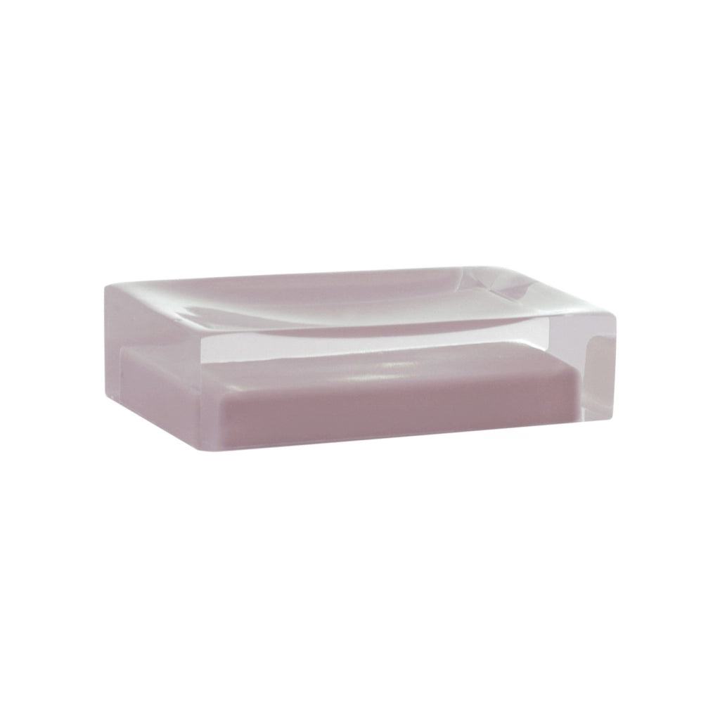 Set completo accessori 4 pezzi d'appoggio in resina RA99 Gedy serie RAINBOW Rosa