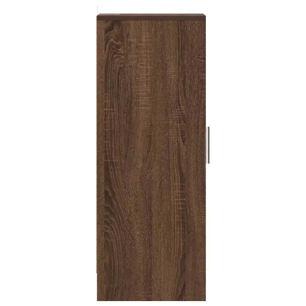 Scarpiera Rovere Marrone 32x35x92 cm in Legno Multistrato 816019