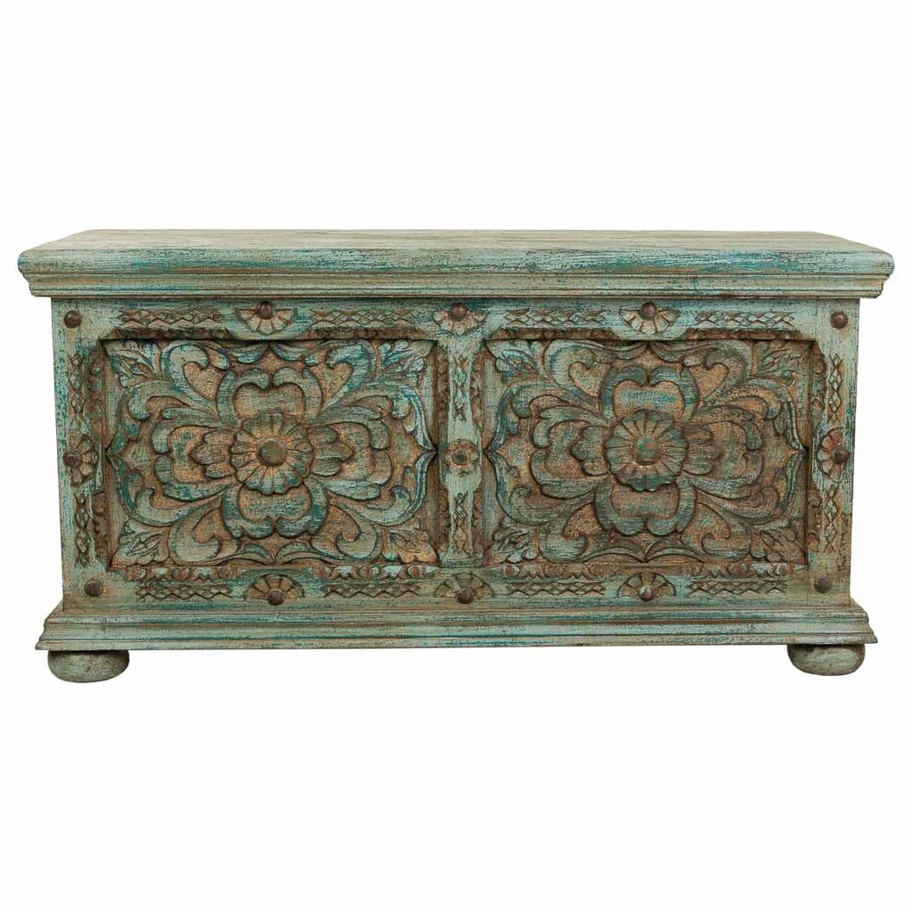 Cassapanca in legno 101x40x47h cm