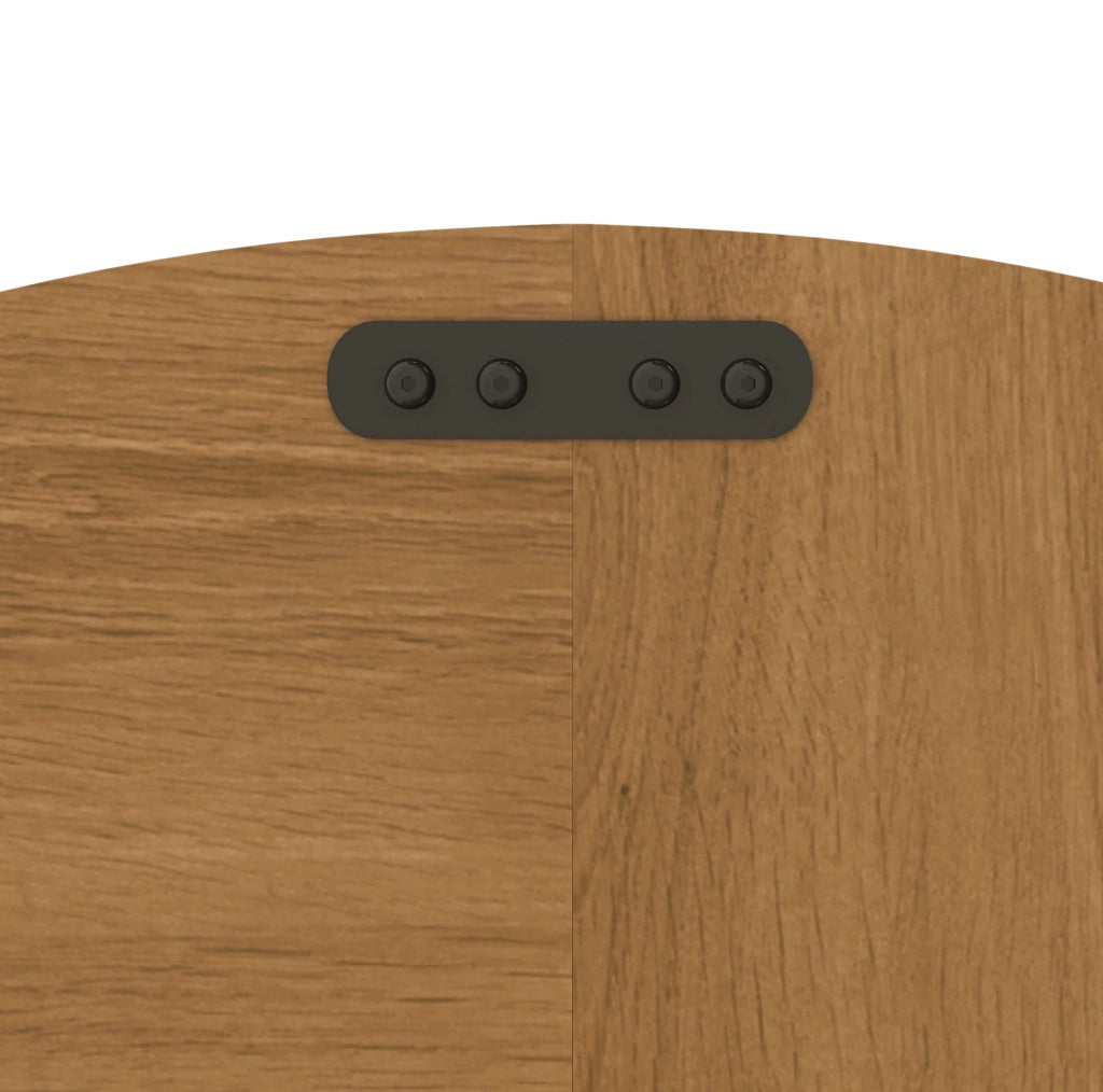 Tavolo rotondo ? 120 x 76 cm per 4-6 persone; con piedini regolabili; in MDF rovere