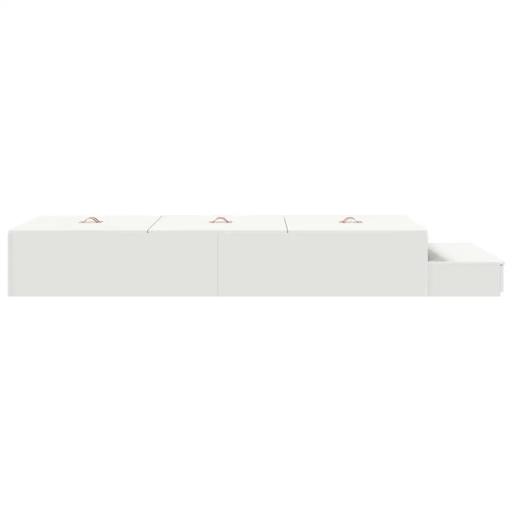 Struttura letto con contenitore Bianco 80 cm Legno multistrato 3335597