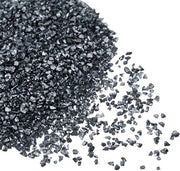 Decorazione con schegge di vetro irregolari - Metallo opaco - Nero brillante - Arte dei chiodi - Applicazioni creative - Progetti DIY