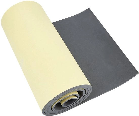 Gom EVA 200x29,5cm - autoadesivo - assorbimento shock - impermeabile - isolamento acustico - isolamento termico - idoneo per protezione di mobili - schiuma gomma
