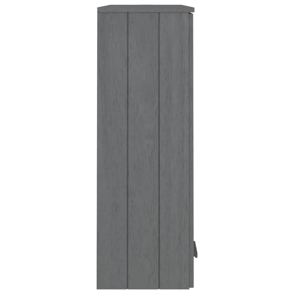 Scaffale Superiore per Credenzaa-Buffet-Armadio da cucina Grigio Scuro 85x35x100 cm Pino