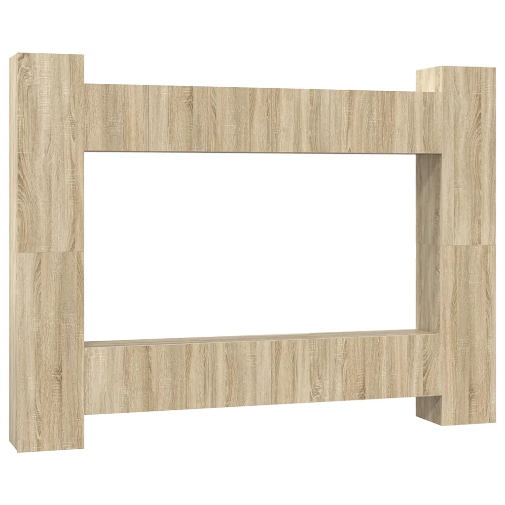 Set Porta TV 10 pz Rovere Sonoma in Truciolato cod mxl 6857