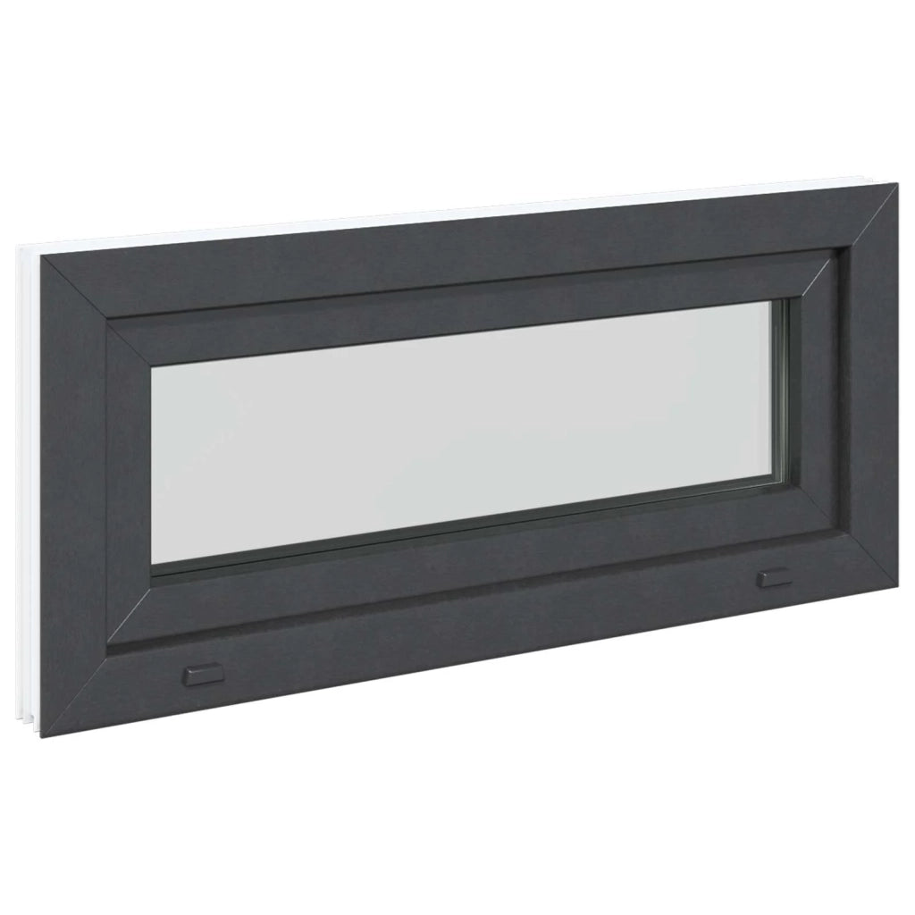 Finestra per Soffitta RISOR 90 x 40 cm PVC e Vetro Antracite CFW8083288