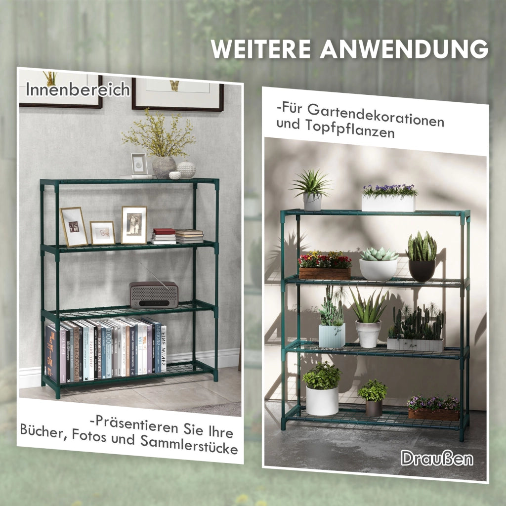 Libreria da piante ¨C Zephmum ¨C 89x28x107, verde scuro