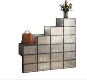 Organizzatore per scarpe in plastica - contenitore per scarpe - ripostiglio per scarpe - organizzazione senza polvere - 33,3 x 23 x 14 cm
