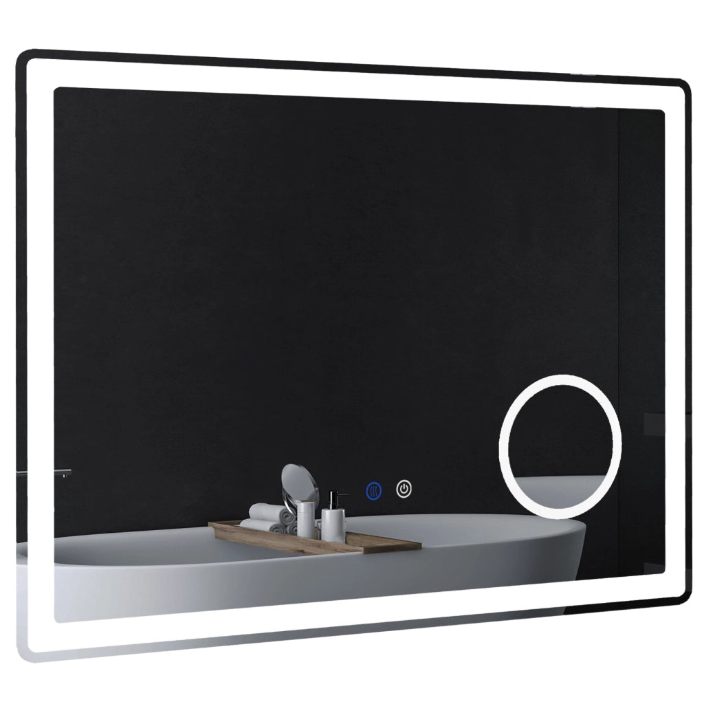 Specchio da Bagno LED con 3x Ingrandimento ¨C zephmum ¨C 80x60 cm