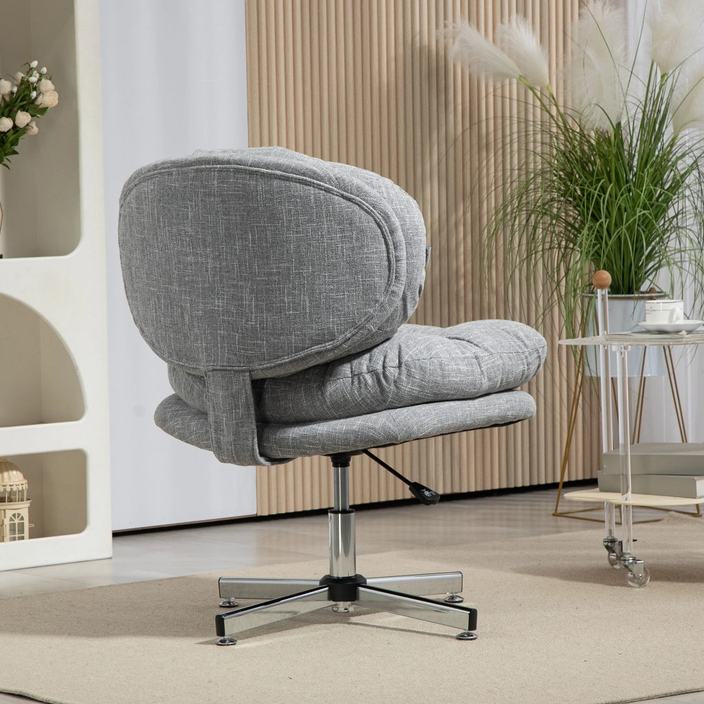 Sedia da ufficio ¨C zephmum ¨C imbottita, regolabile in altezza, grigio