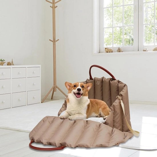Hondenmand Auto con Cintura - Sedia per Cani Auto - Sedia per Cani con Cintura - Autostoletto per Cani - Sedia per Cani Auto con Cintura