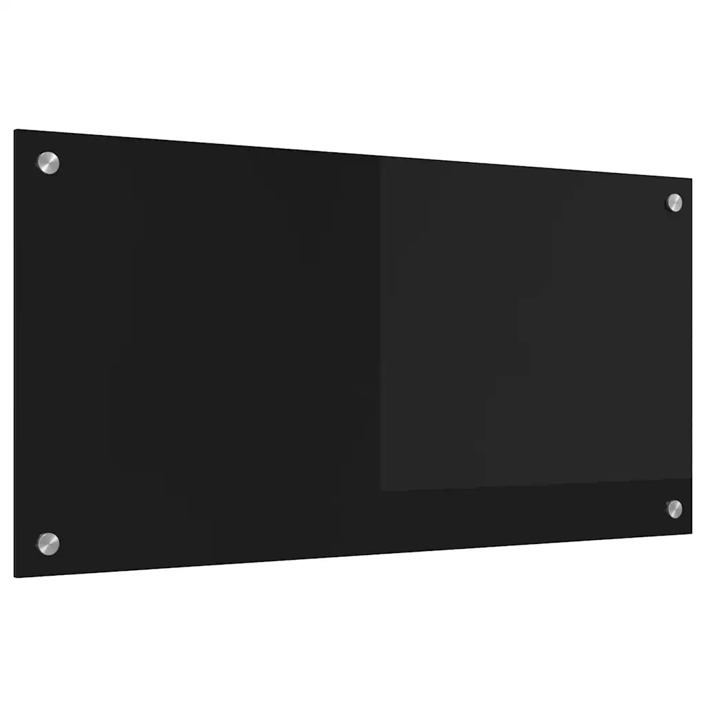 Schienale da cucina Nero 80 x 40 cm vetro temperato CFW9593374