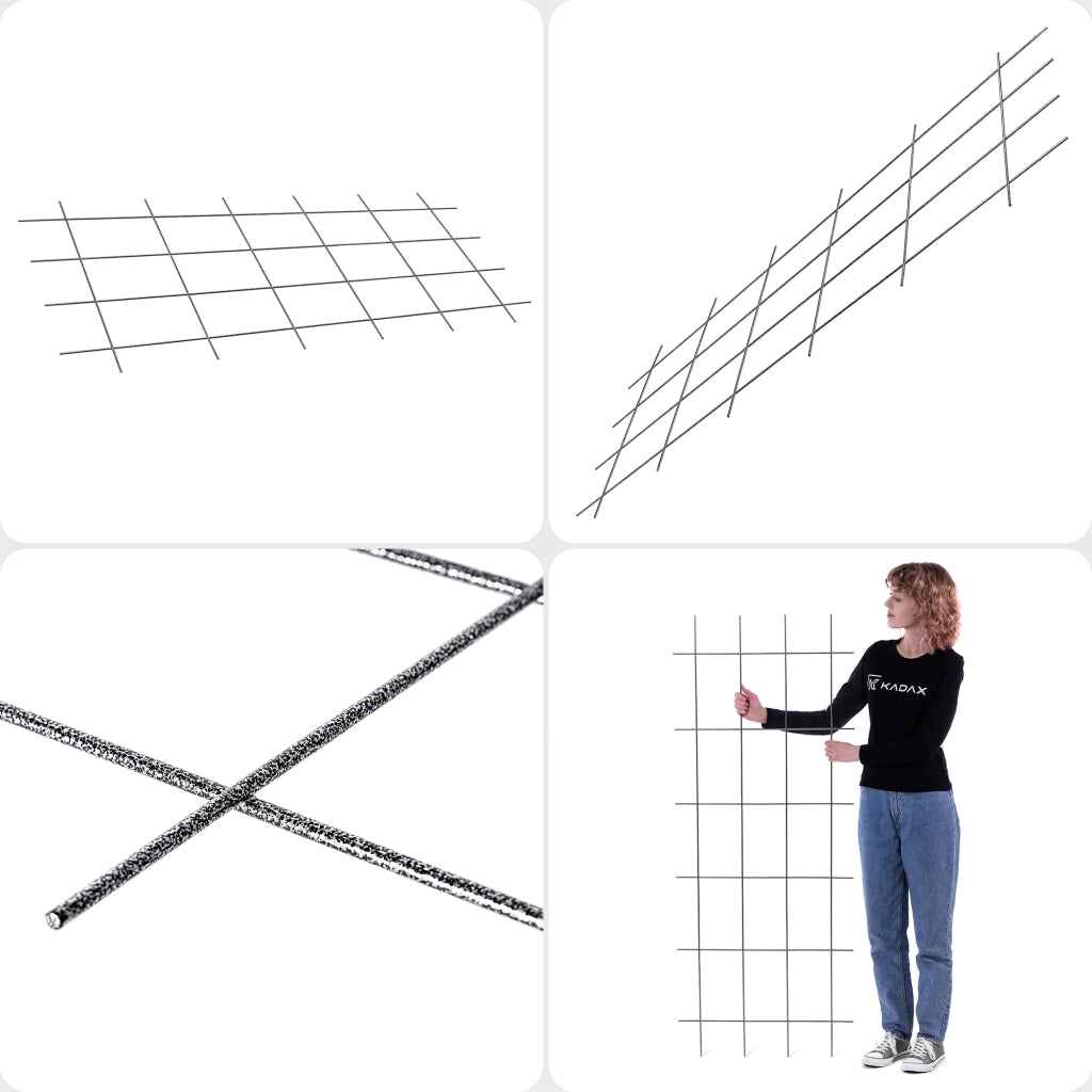 Supporto in metallo per pergola da giardino KADAX per piante, rose e fiori, 60x150 cm