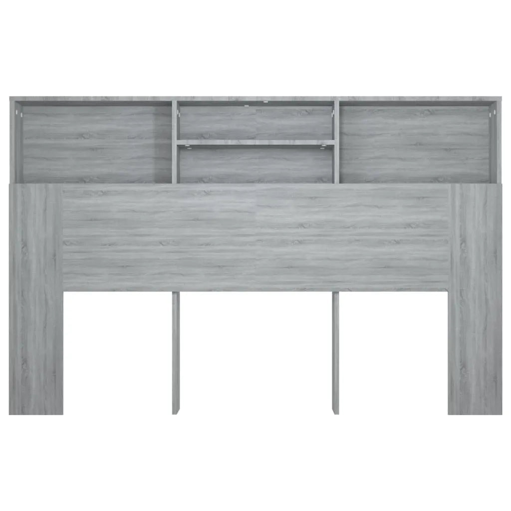 Testiera con Scomparti Grigio Sonoma 160x19x103,5 cm