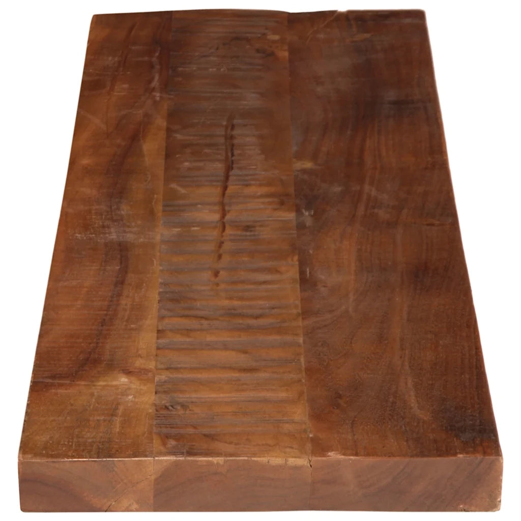 Piano Tavolo 100x40x3,8 cm Rettangolare in Massello di Recupero 371244