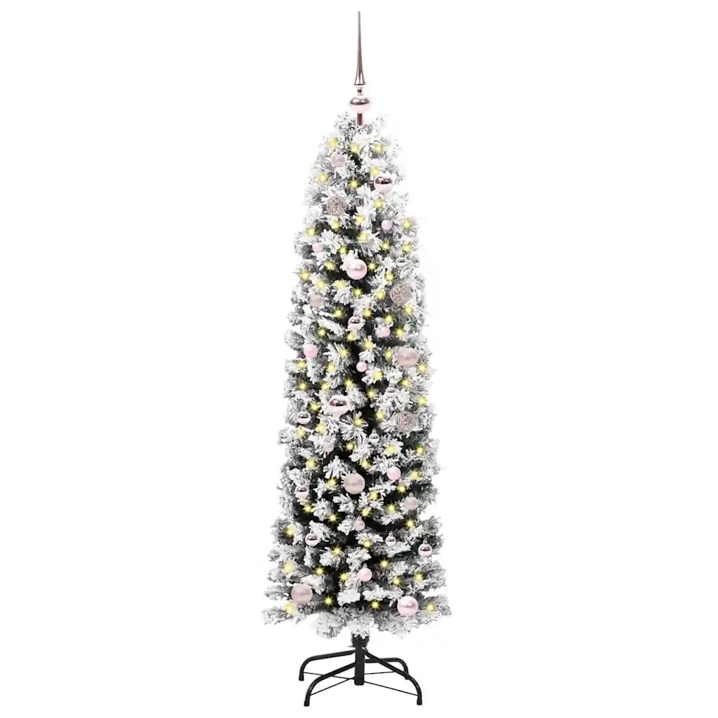 Albero di Natale Artificiale-Albero Natalizio con 150 LED Verde 150 cm 970392