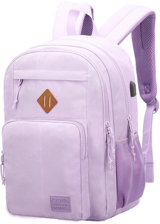 Borsa laptop per uomo e donna, grande borsa scolastica per ragazzi e ragazze, borsa laptop antisfondamento, 15,6 pollici, bagaglio a mano (blu scuro)