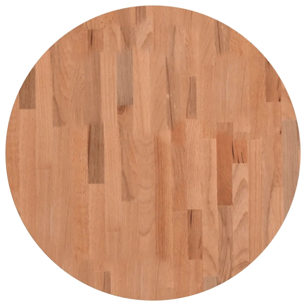 Piano per Tavolo Ã˜60x1,5 cm Rotondo in Legno Massello di Faggiocod mxl 107291