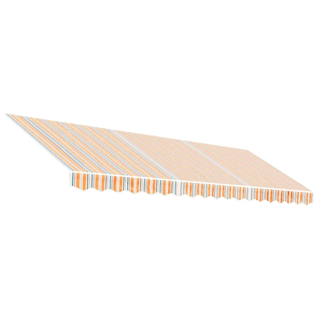 Tessuto di Ricambio per Tenda-Ricambio telo per tenda da sole Strisce Multicolore 4,5x3,5 m