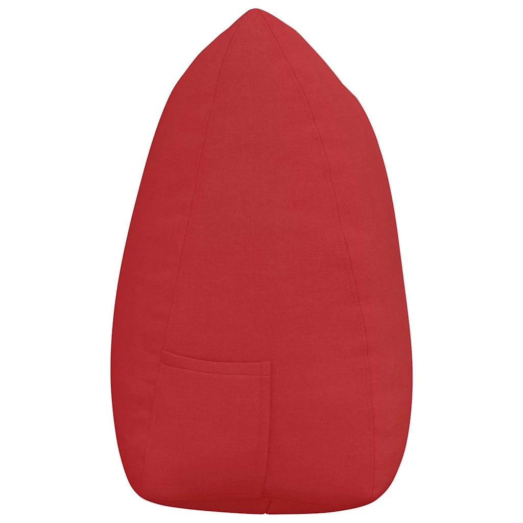 Cuscino per Schiena Rosso 140 x 24 x 50 cm Tessuto