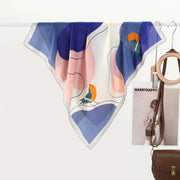 Sciarpa versatile e colorata con stampa graziosa