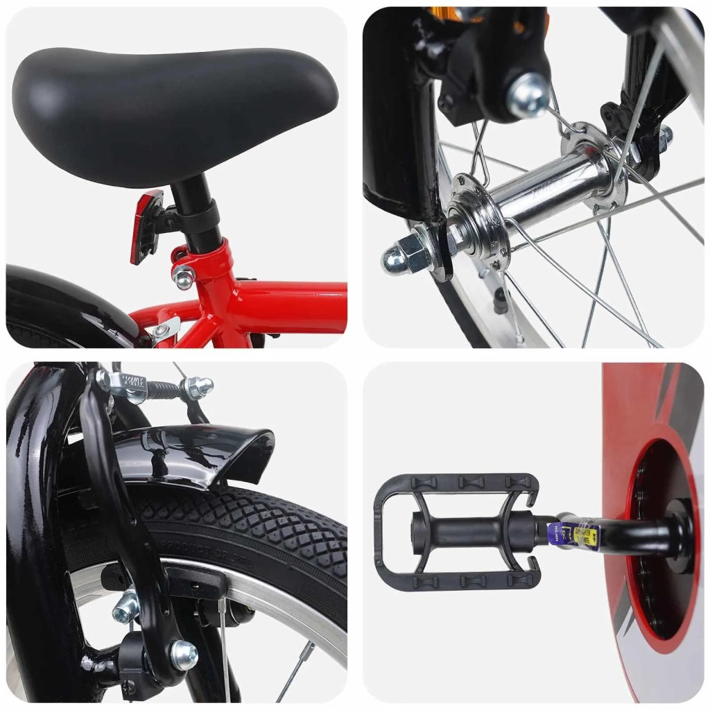 Bicicletta per Bambini 12 Pollici per bambini di 2-4 anni Rosso 42009647
