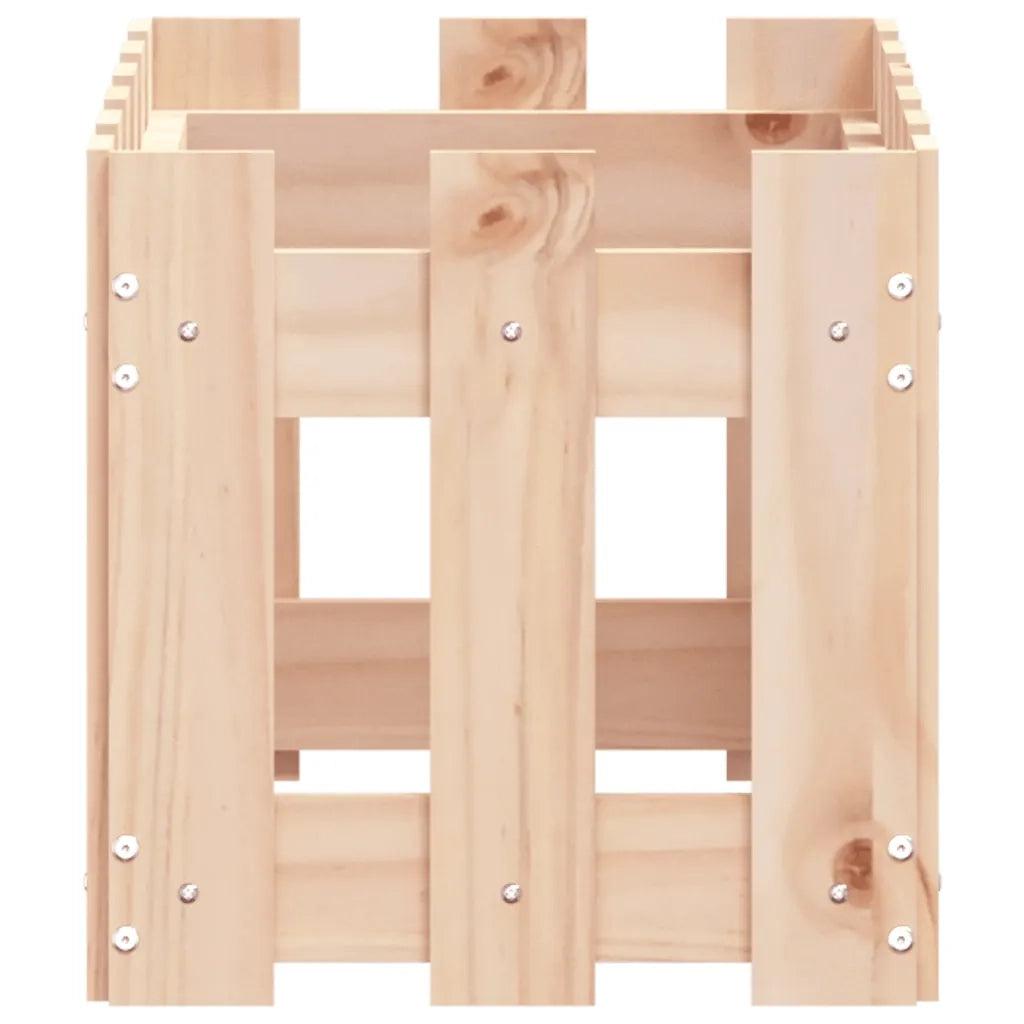 Fioriera Giardino Design a Recinzione 60x30x30 cm Massello Pino 832467