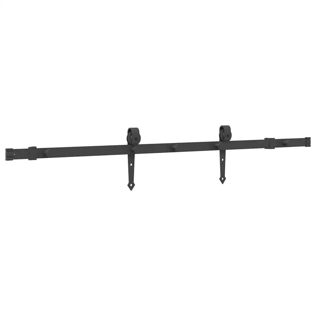 Kit di Binari per Porte Scorrevoli 152,5 cm Acciaio Nero CFW4459490