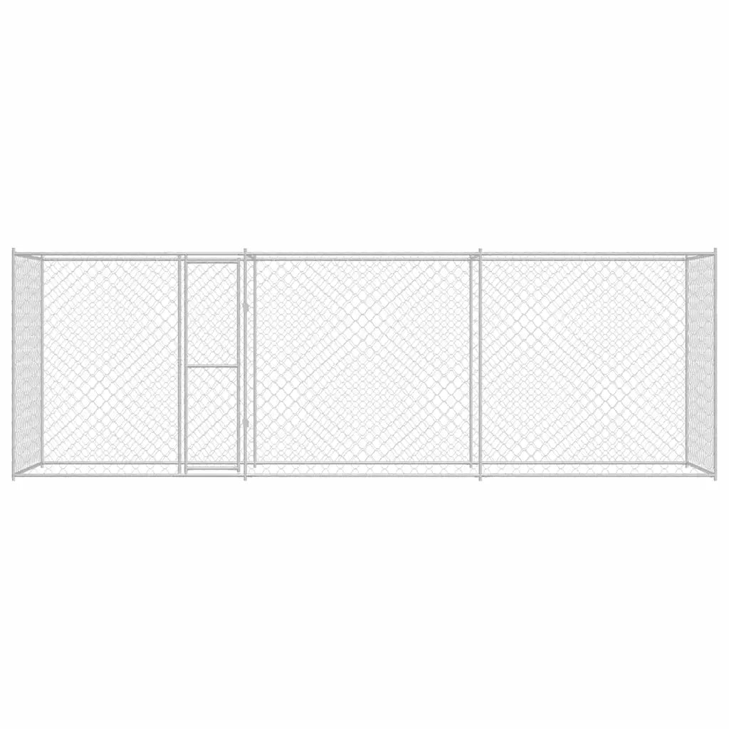 Gabbia per cani Argento 600 x 200 x 200 cm Acciaio zincato