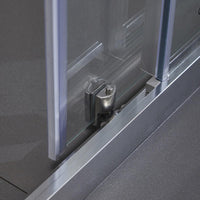 Porta Parete Doccia 170 cm 1 Anta Scorrevole in Cristallo Trasparente 6mm H195 Bonussi Giuly